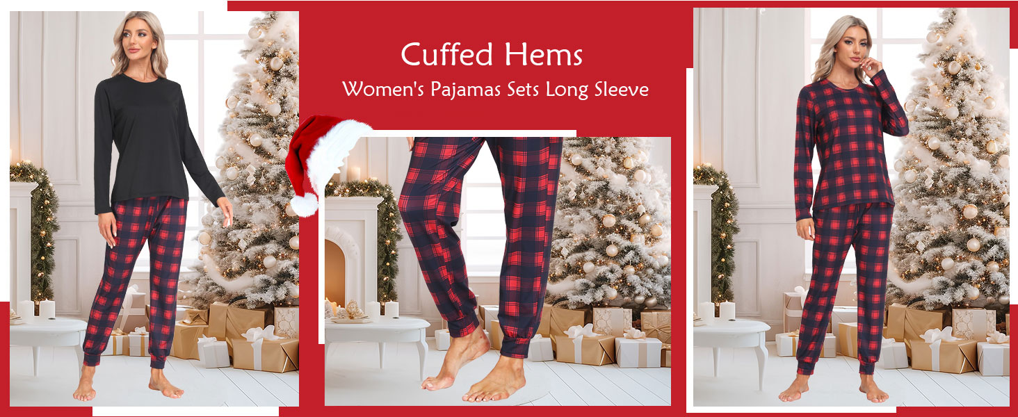 Pajamas for Women Long Sleeve Pj Set