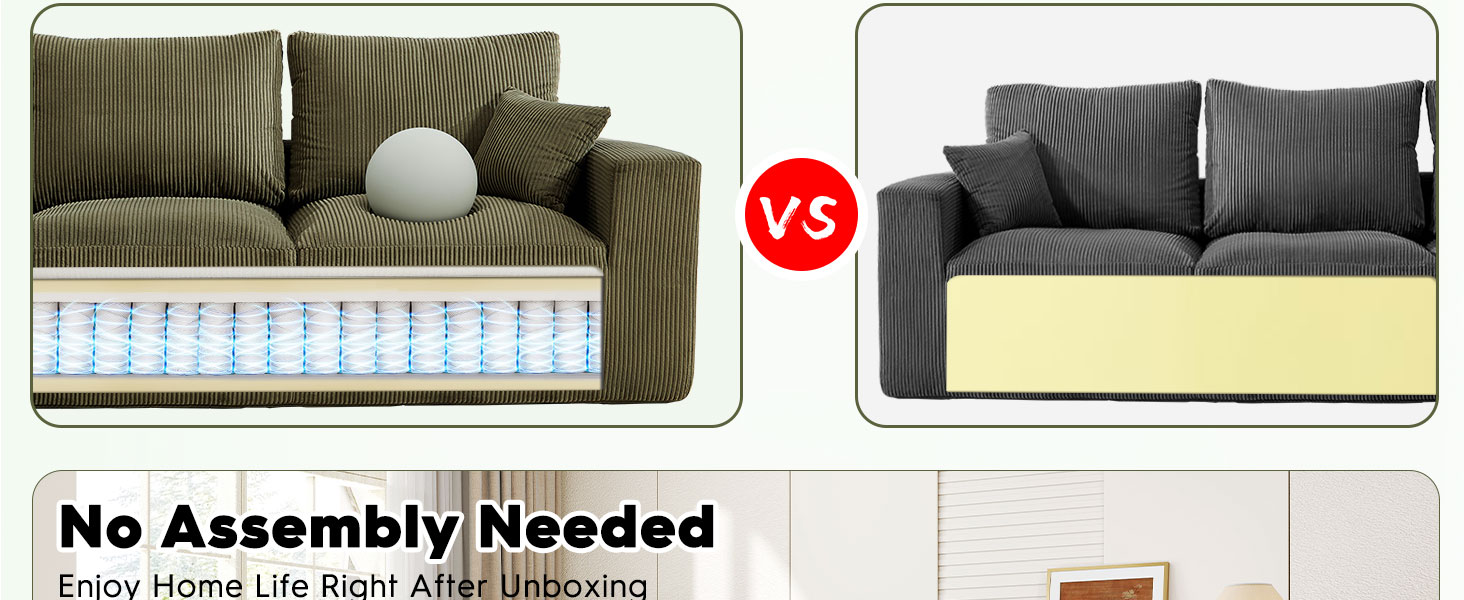 Modern Minimalist Upholstered Couches