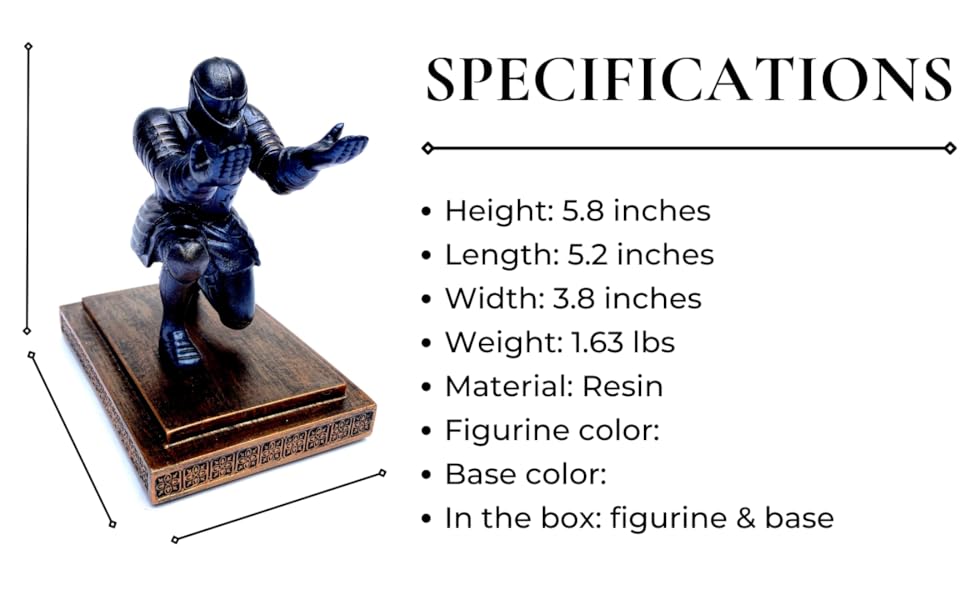 Greater Thingx Kneeling Knight Pen Holder Executive Fountain Pen Holder For Desk
