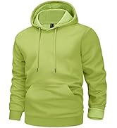 MAGCOMSEN Men's Active Hoodies Fleece Lined Sweatshirts Casual Athletic Workout Pullover With Kan...