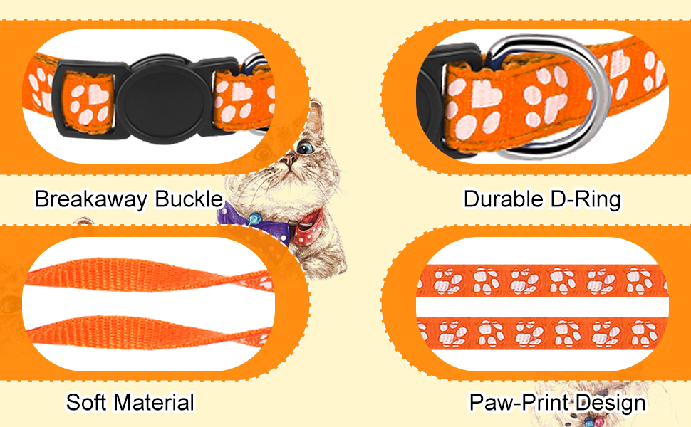 AKlamater 8Pcs Puppy Collars Adjustable Puppy ID Collars Puppy Whelping