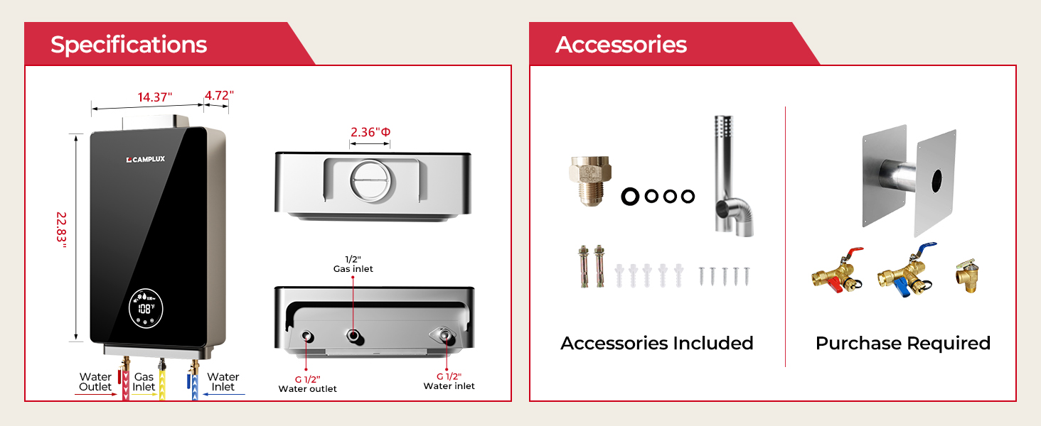 propane hot water heater tankless