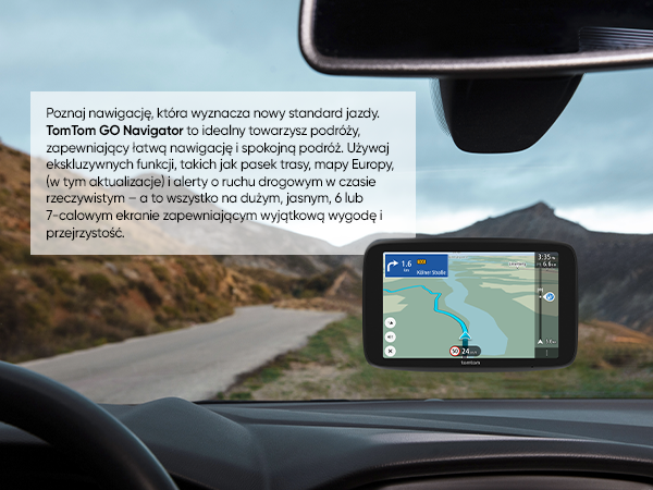 TomTom GO Navigator (7-calowy ekran XL, aktualne informacje
