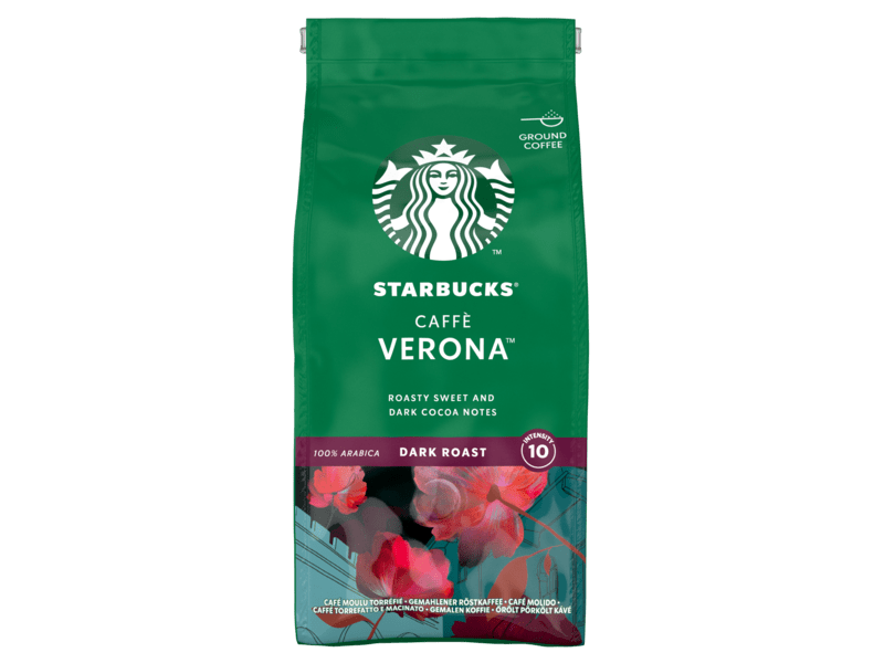 STARBUCKS Caffè Verona, Dark Roast, Ground Coffee 200g (Pack of 6