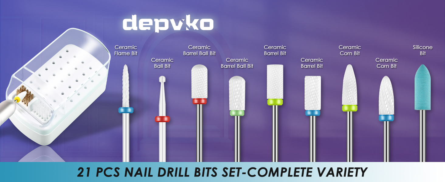 nagelfräser bit Sets mit Nagelbohrer-Halteretui