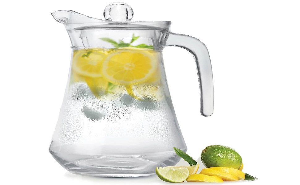 glass water jug water glass jug glass water jug with lid