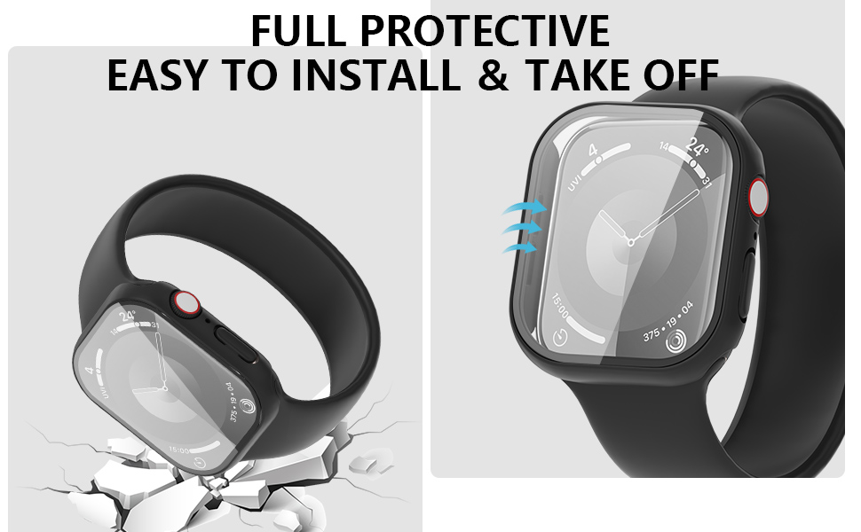 Piankeago 3Pack Case for Apple Watch Series 7/8/9 45mm