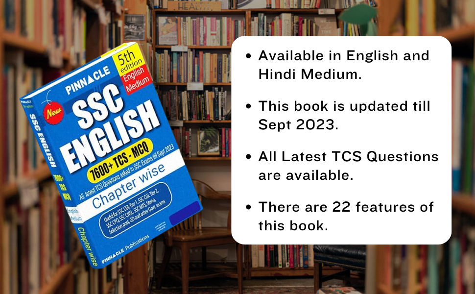 SPN-BFCC SSC English 7600 TCS MCQ chapter wise with detailed explanation 5th edition english medium