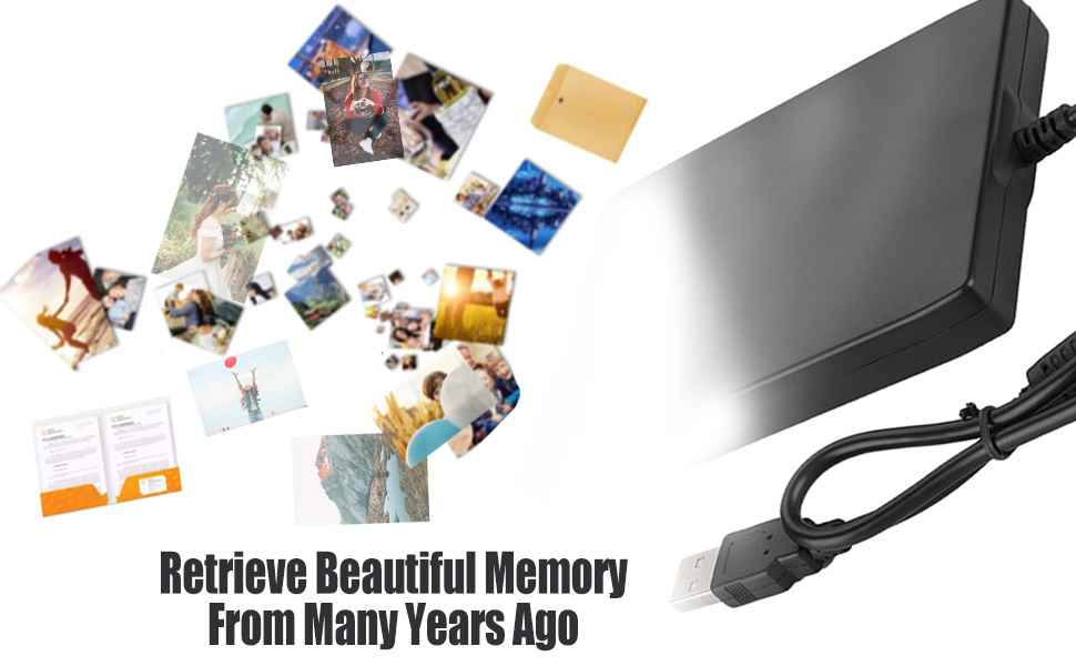 Yoidesu External Floppy Disk Reader USB, Portable Floppy