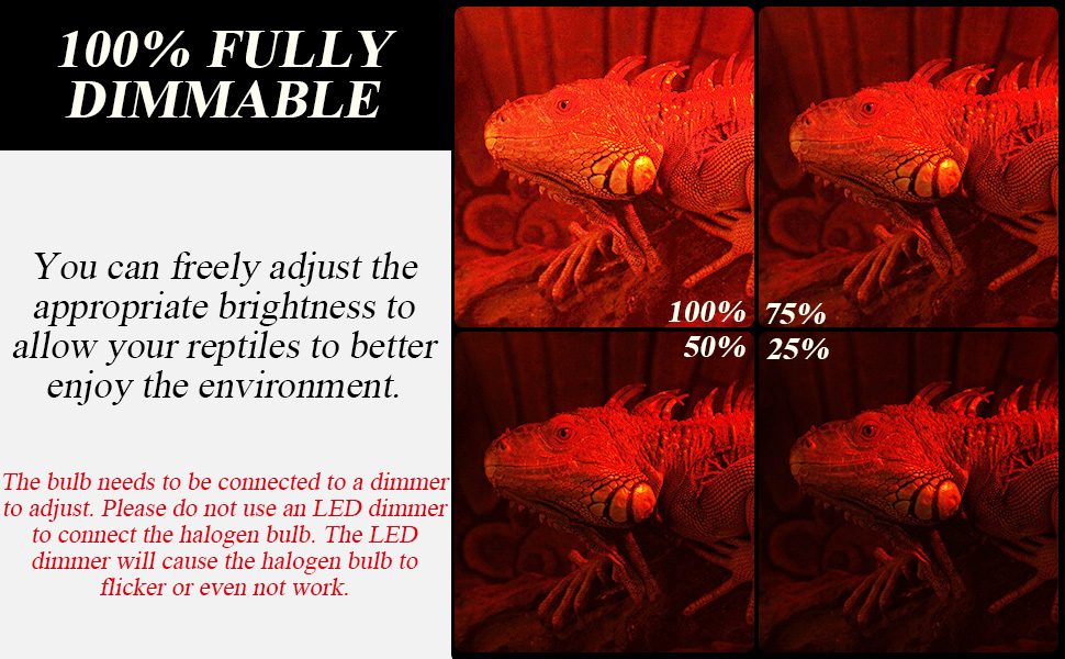 Lotvic 2 Pack 100W Infrared Reptile Heat Lamp Bulb, E27 Basking Spot