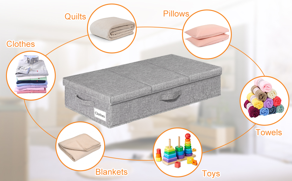 Under Bed Storage Box with Lid