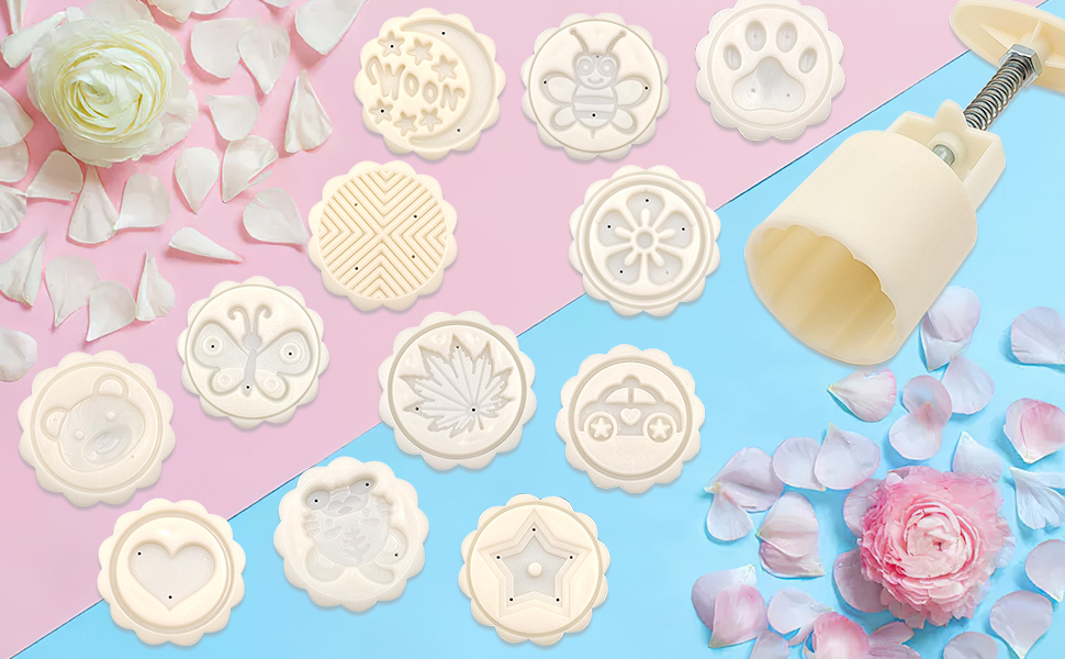 14 PCS Bath Bomb Mold Set Includes 2pcs Bath Bombs Press