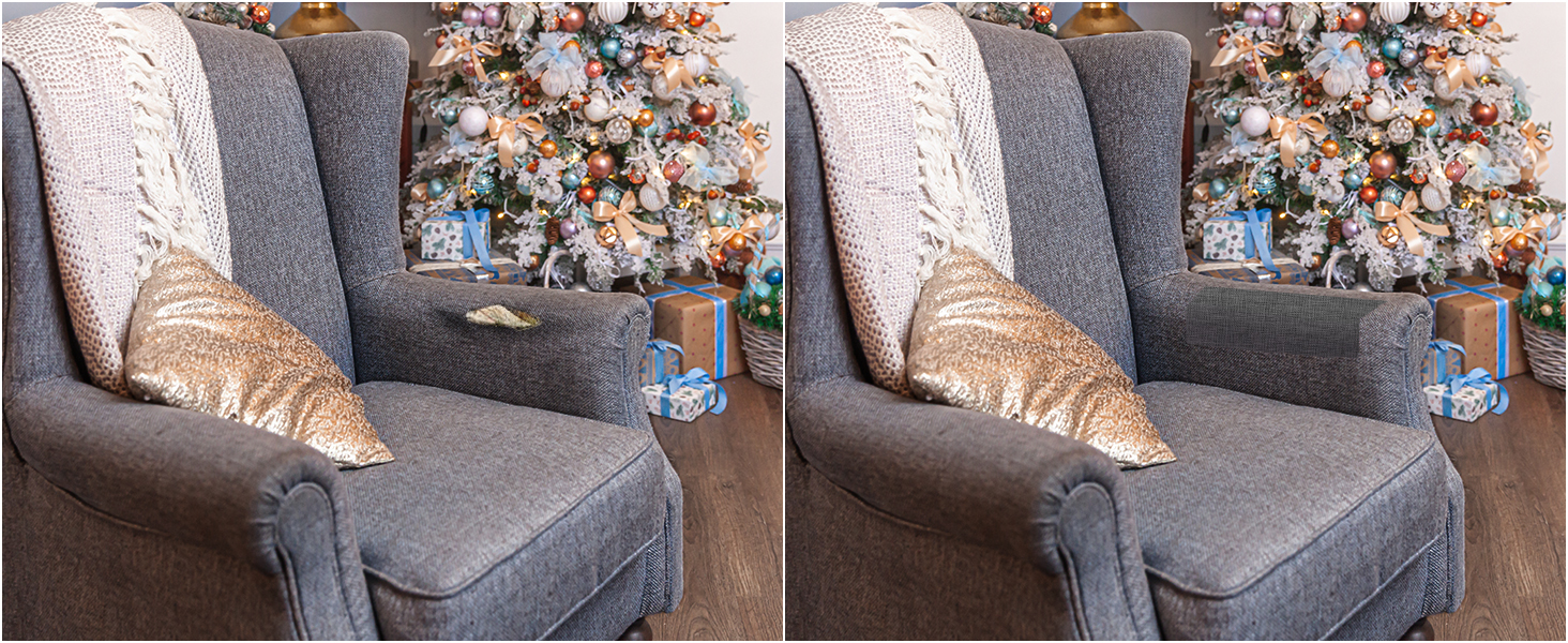 Fabric Repair Patches, SelfAdhesive Linen Fabric Patch,16x60 inch