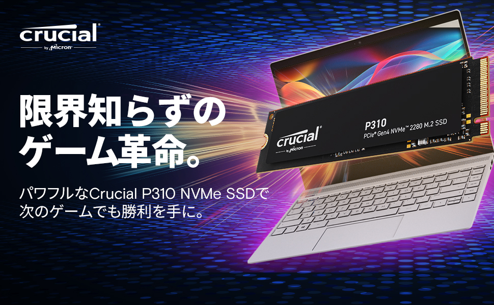 内蔵型SSD SSD 1TB Crucial P310 CT1000P310SSD8/JP Crucial P310 1TB PCIe Gen4 NVMe 2280 M.2 SSD