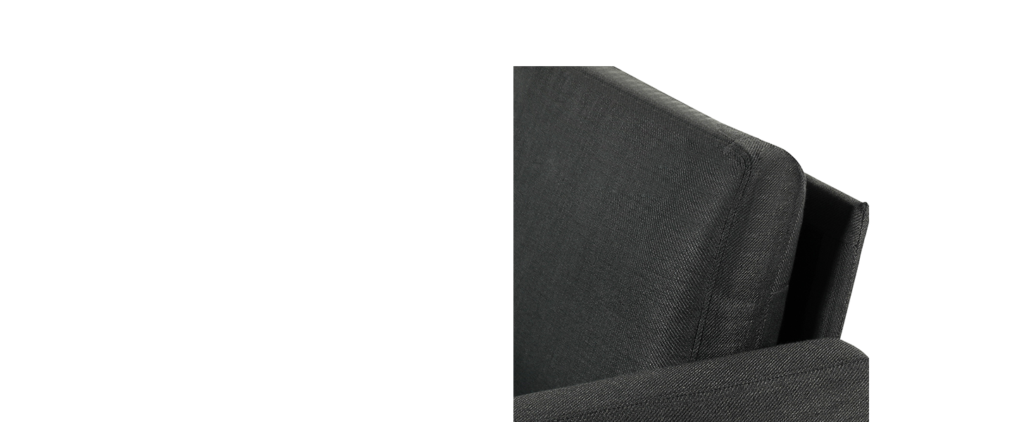 GRAVFORCE Single Sofa Chair, Linen Fabric Accent Chair, Mid