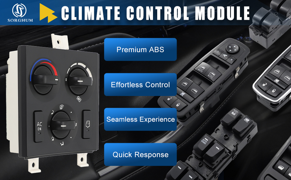 Climate Control Module 12V A/C Control Panel