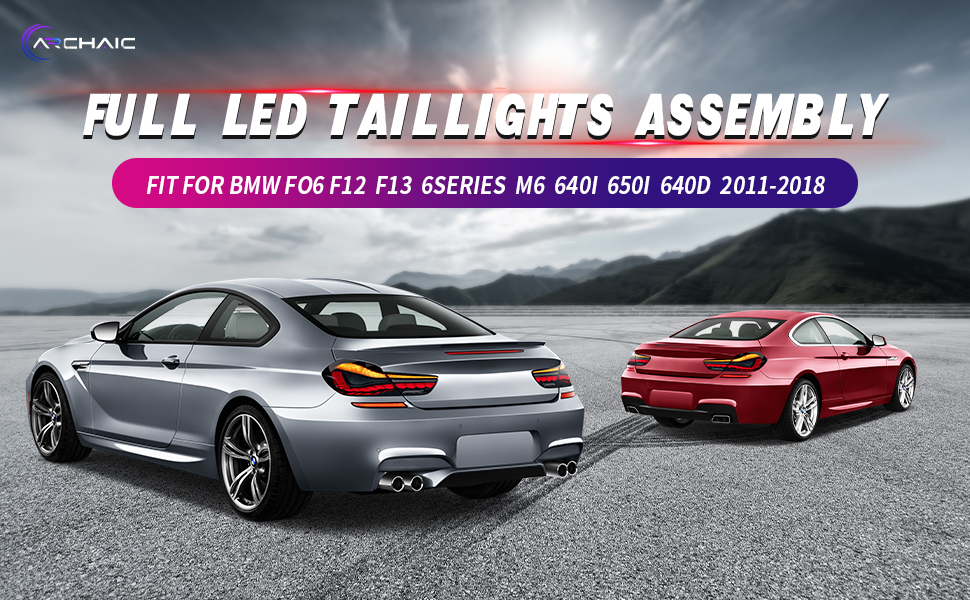 BMW F06 F12 F13 6 Series M6 tail lights