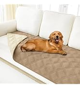 Smiry Waterproof Dog Blanket, Soft Pet Blanket Bed Couch Cover for Dogs Washable, Reversible Couc...