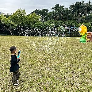 seven-color shake head bubble machine