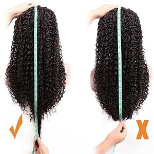 Nadula Afro Curly V Part Wigs