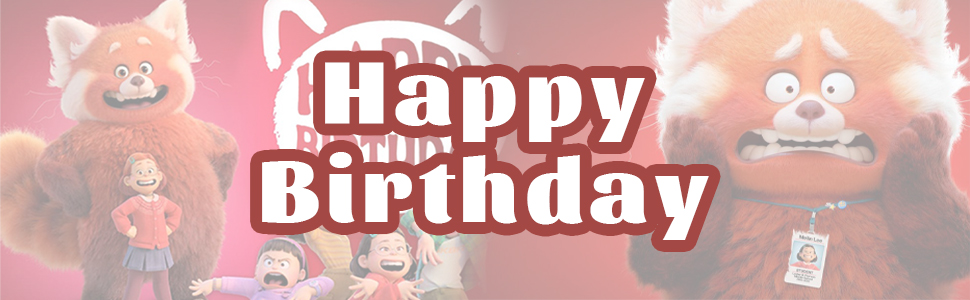 Turning Red party decoration