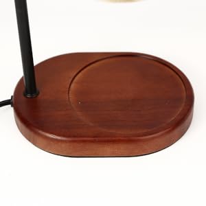 candle warmer lamp wood base