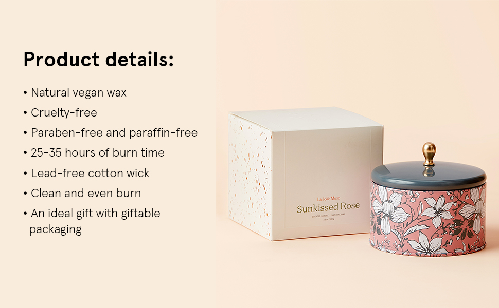 Sunkissed Rose Scented Candle