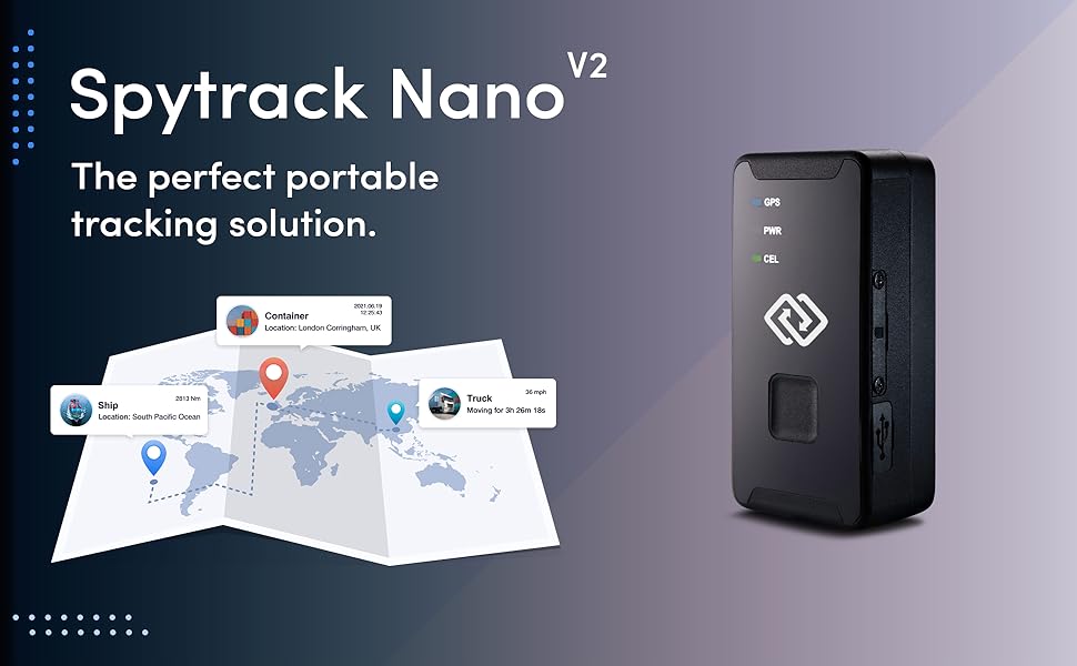 SpyTrack Nano GPS Tracker Real Time Portable 4G GPS Tracker for Kids