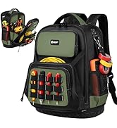 UUP Tool Backpack, Heavy Duty Tool Bag, 30L Large Capacity Empty Toolbag Organizer with Waterproo...