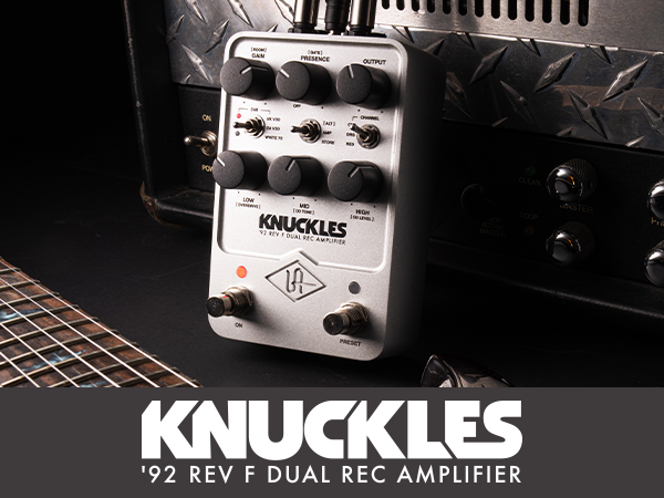 ギター UAFX KNUCKLES 92 Universal Audio、90年代の獰猛なギター・サウンドを再現する