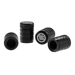 Universal Tire Valve Stem Caps anodized surface and rust & water-resistant plastic valve protection