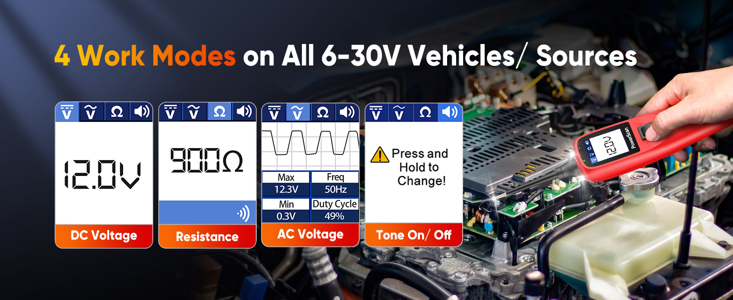 Autel PS100 automotive power probe-A+3