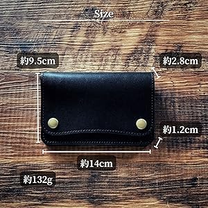 Amazon | トラッカーウォレット ミドル ミドルサイズ 本革 栃木