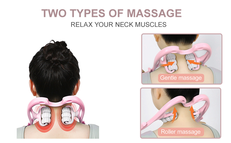 Neck Roller Massager, Neck And Shoulder Relaxer for Pain