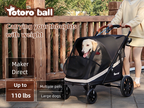 Amazon.com: Totoro ball Dog Stroller for Large Dogs One