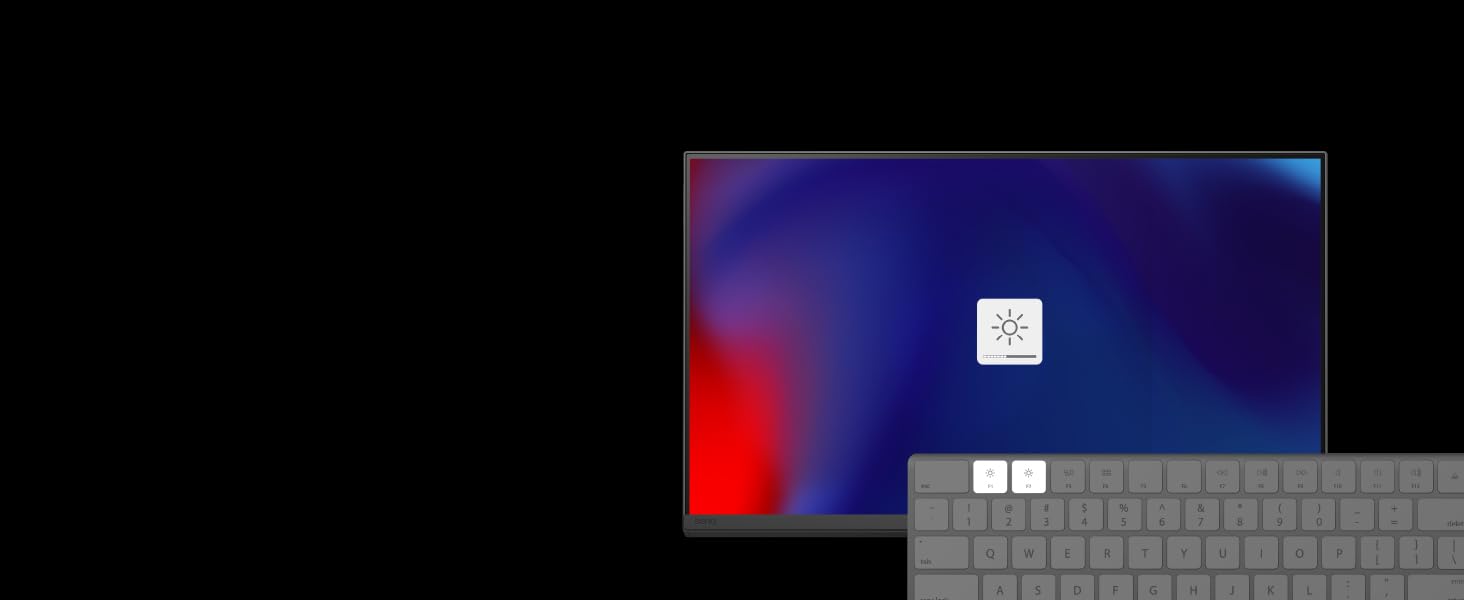 Control brightness and volume with your Mac keyboard. *Only for Mac devices using Display Pilot 2.