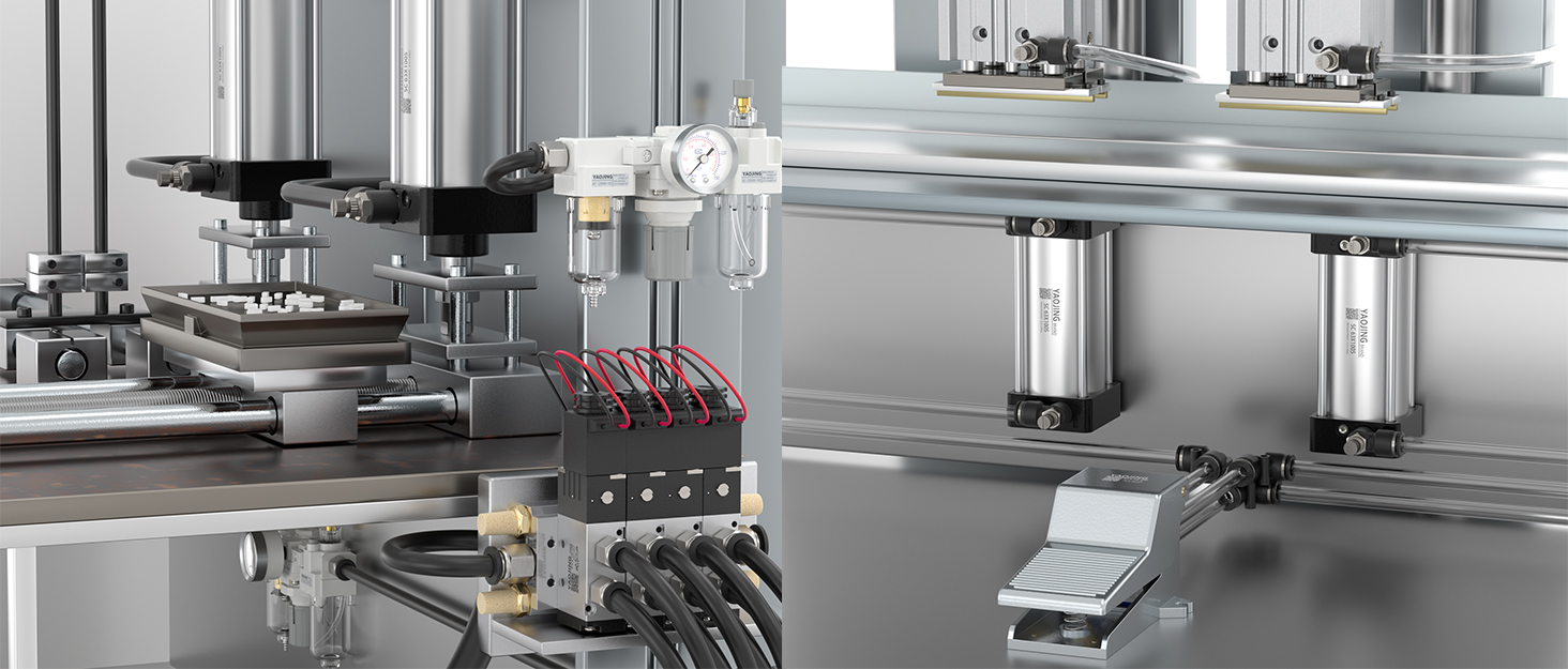 YAOJING PU1/4"OD Blue 1/4 air hose fittings 1/4 air line