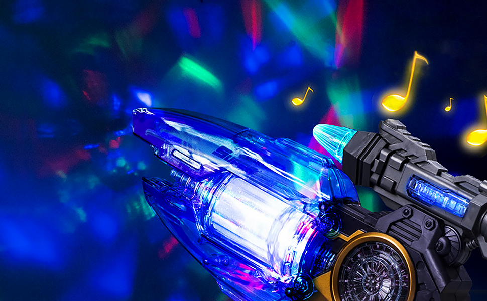 SK MISS Electric Toy Guns for Boys, Fidget Toy Space Guns with Flashing