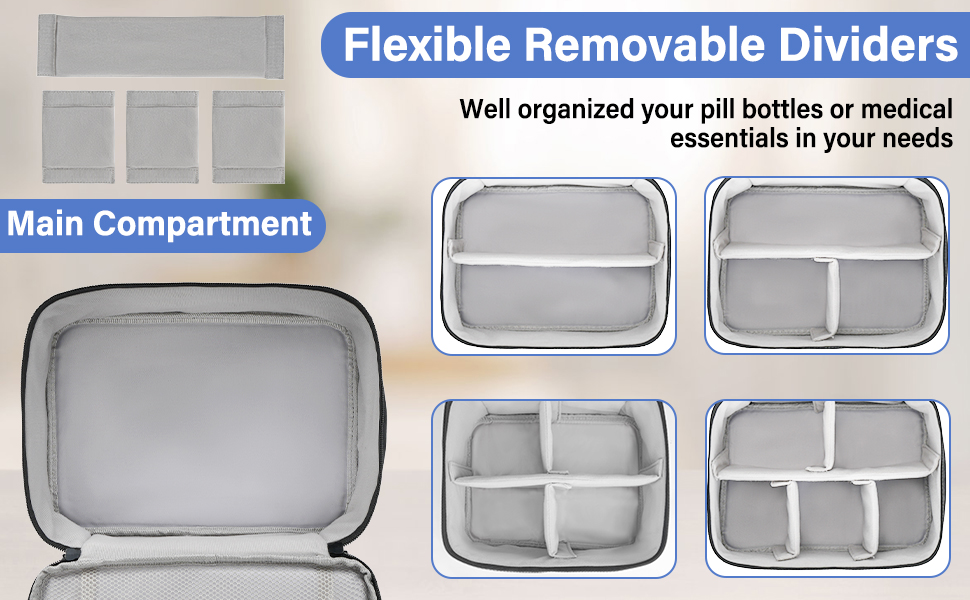 Pill Bottle Organizer Bag