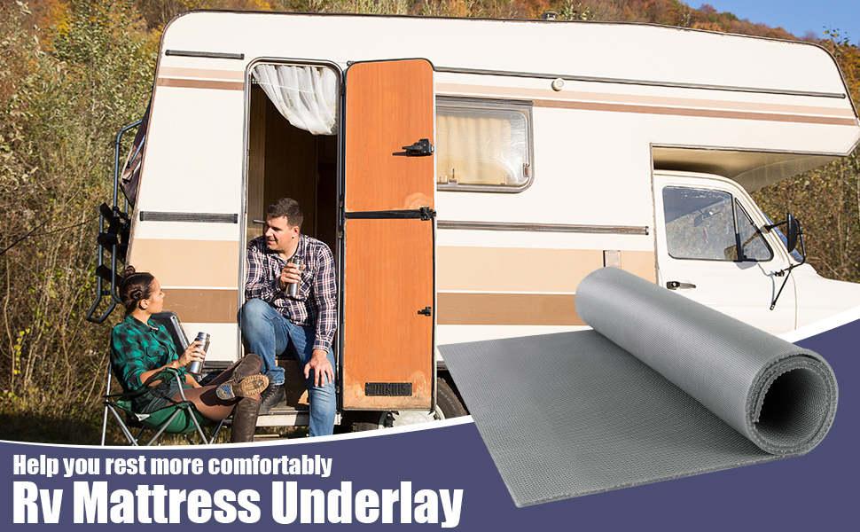 ROYALAY RV Under Mattress Ventilation, 3D Air Meshfiber Under Mattress Pad