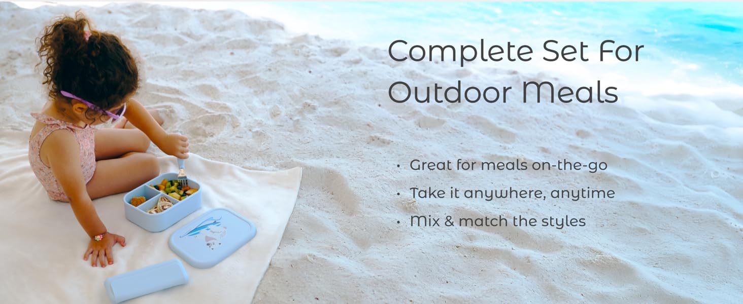 Complete set for outdoor meals