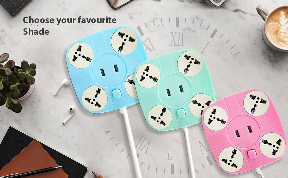 Buy ENRICHOUR HOME ERH 4+1 Power Strip Master Switch 3Pin 10AMP