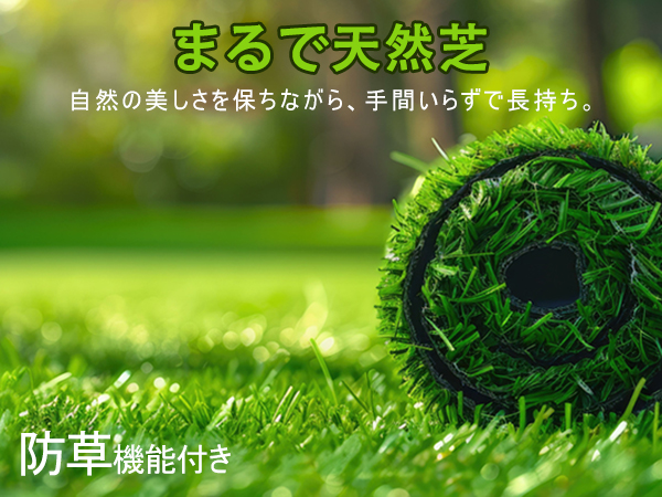 人工芝 1m×5m Amazon | [RsBarter] 人工芝 1m×5m ロールタイプ 芝丈20mm 防草