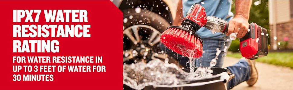 CRAFTSMAN V20 Cordless 2-in-1 Power Scrubber, Multi-Purpose, Bare Tool Only (CMCPS520B) CRAFTSMAN