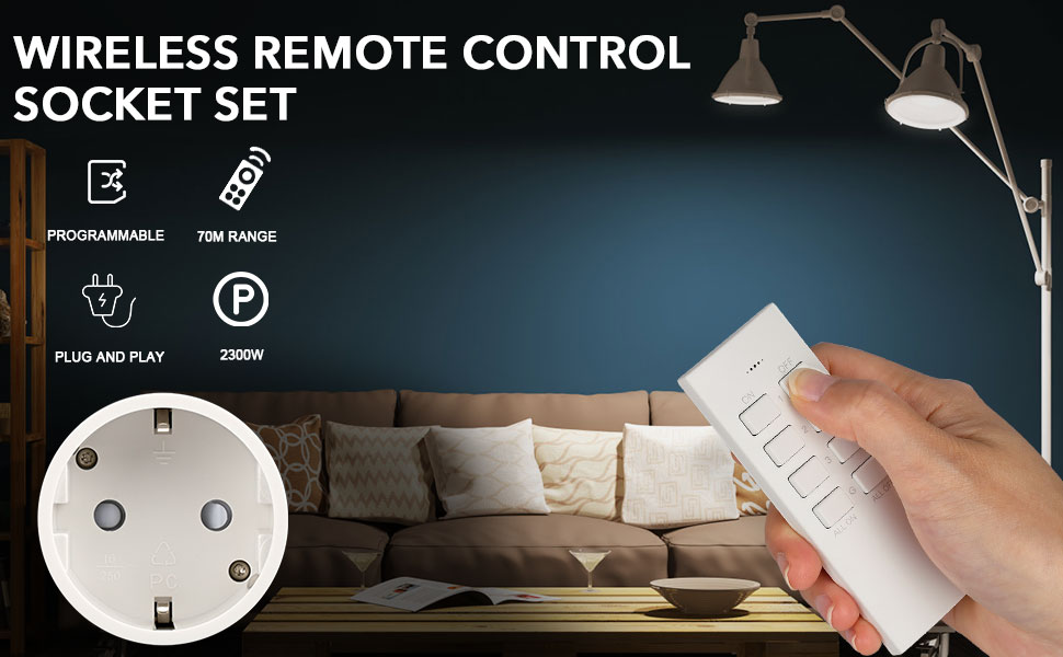 Radio sockets with remote control