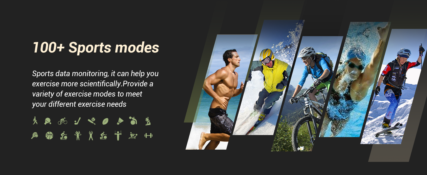 100+ Sports modes