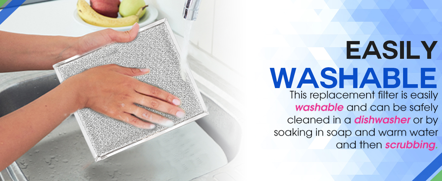 this hood fan filter replacement is washable