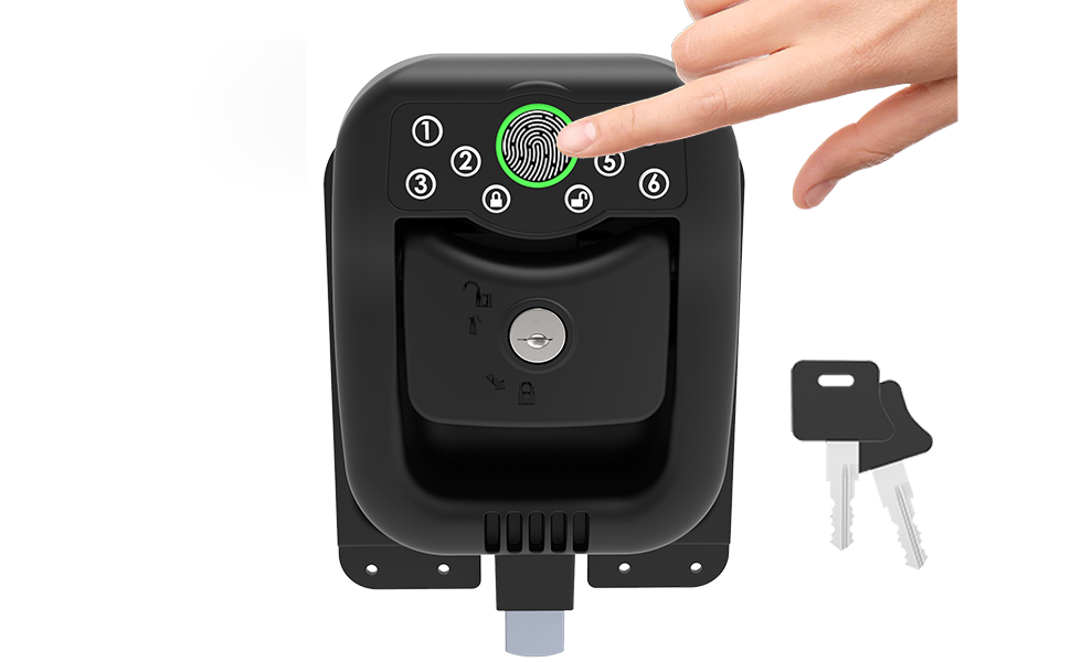 RV Keyless Fingerprint Slam Latch