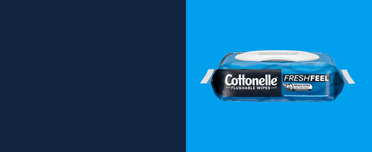Cottonelle Fresh Care Flushable Wet Wipes, Adult Wet Wipes, 4 FlipTop