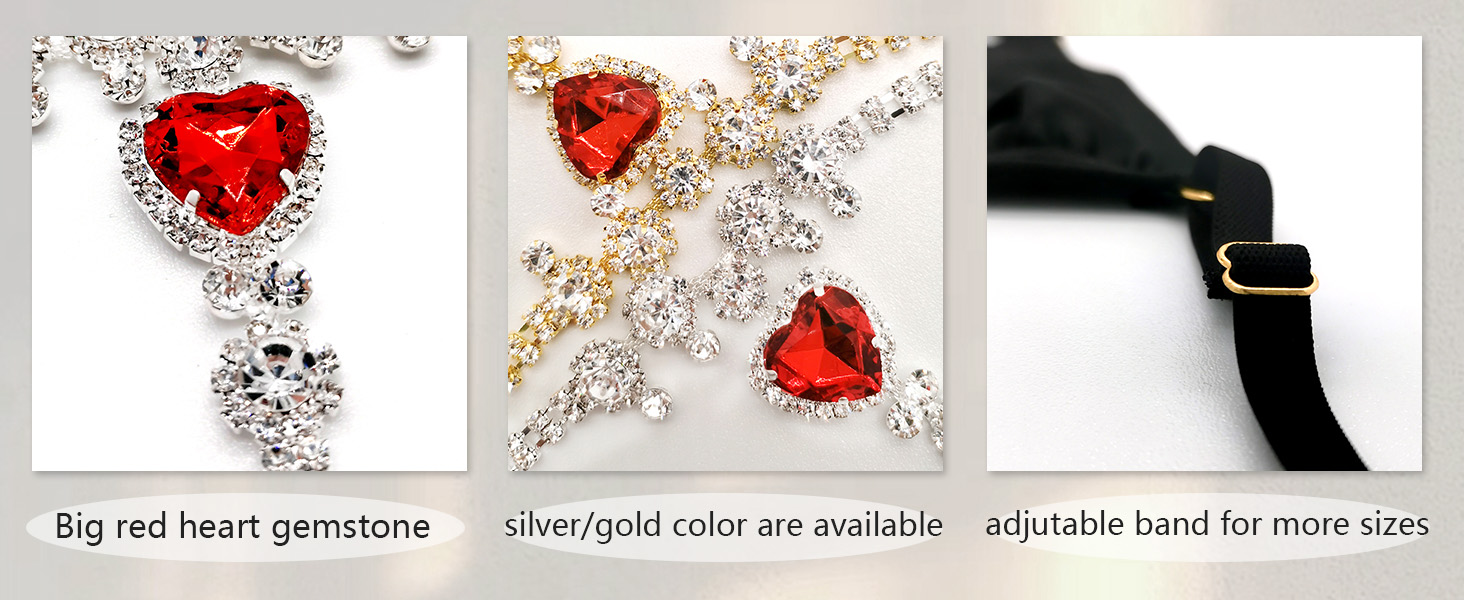 cyrystone body chain for women